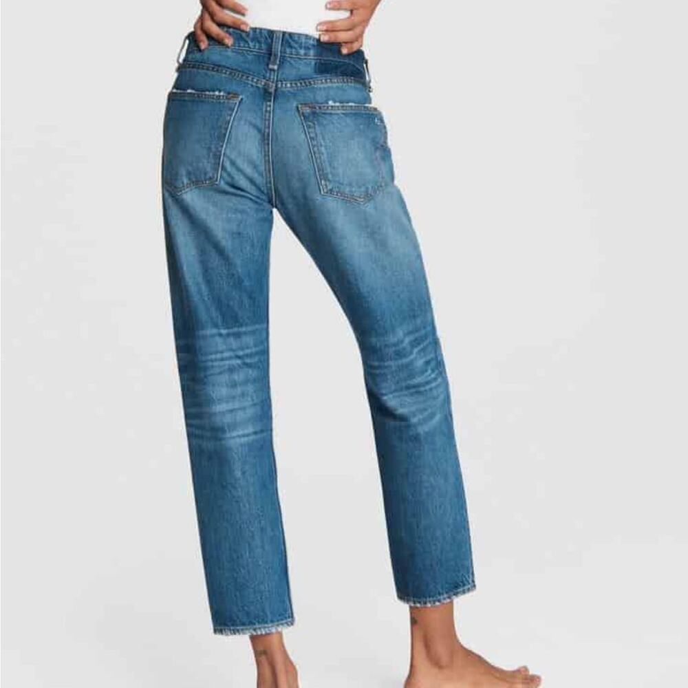 Rag & Bone Rosa Mid-Rise Ankle Boyfriend Clean Mick Blue Jeans Womens Sz 24 EUC - Picture 6 of 16